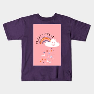 Halloween style rainbow, cloud and sweets Kids T-Shirt